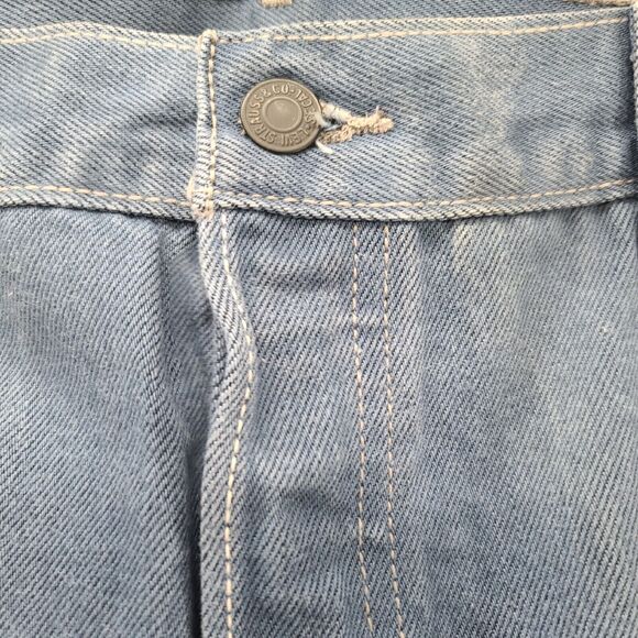 Levi 501 Mens Jeans Blue Size 40x32 100% Cotton Button Fly Closure Pockets - Picture 5 of 11